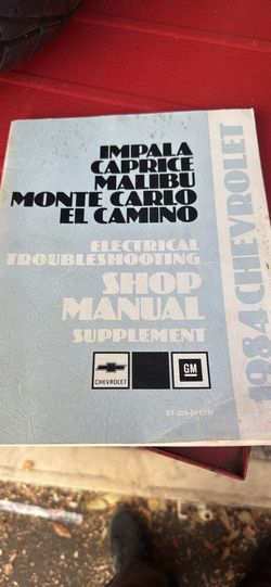 1984 g body Electrical and trouble shooting  Manuel