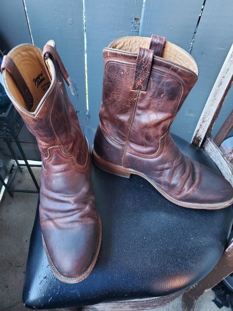 Tony LAMA SIZE 12D Monterey 10" Round Toe Western Boot

