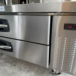 Commercial 2 Door Low Boy Chef Base Cooler 