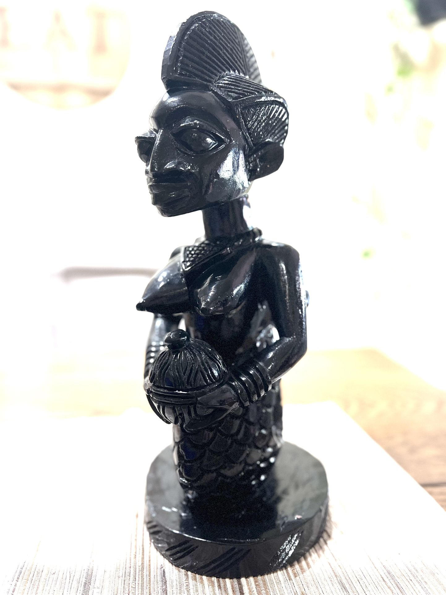 Yemaya Yemoja Agboran Wood Carving