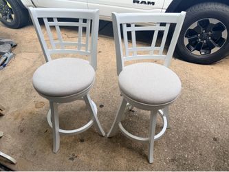 White barstools