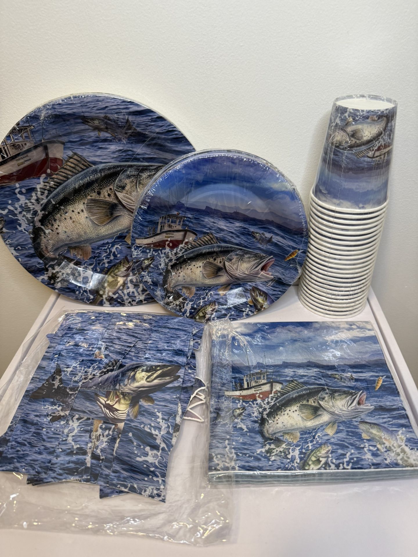 Fishing Fish Birthday Party Supply For 24 People U