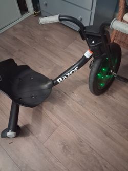 Razor bike black glue in dark tires