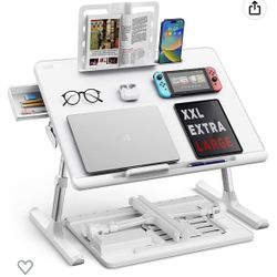 WHITE FOLDABLE DESK 