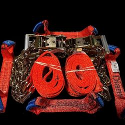 Diamond Weave Chain End 8Pt Tie Down 14'