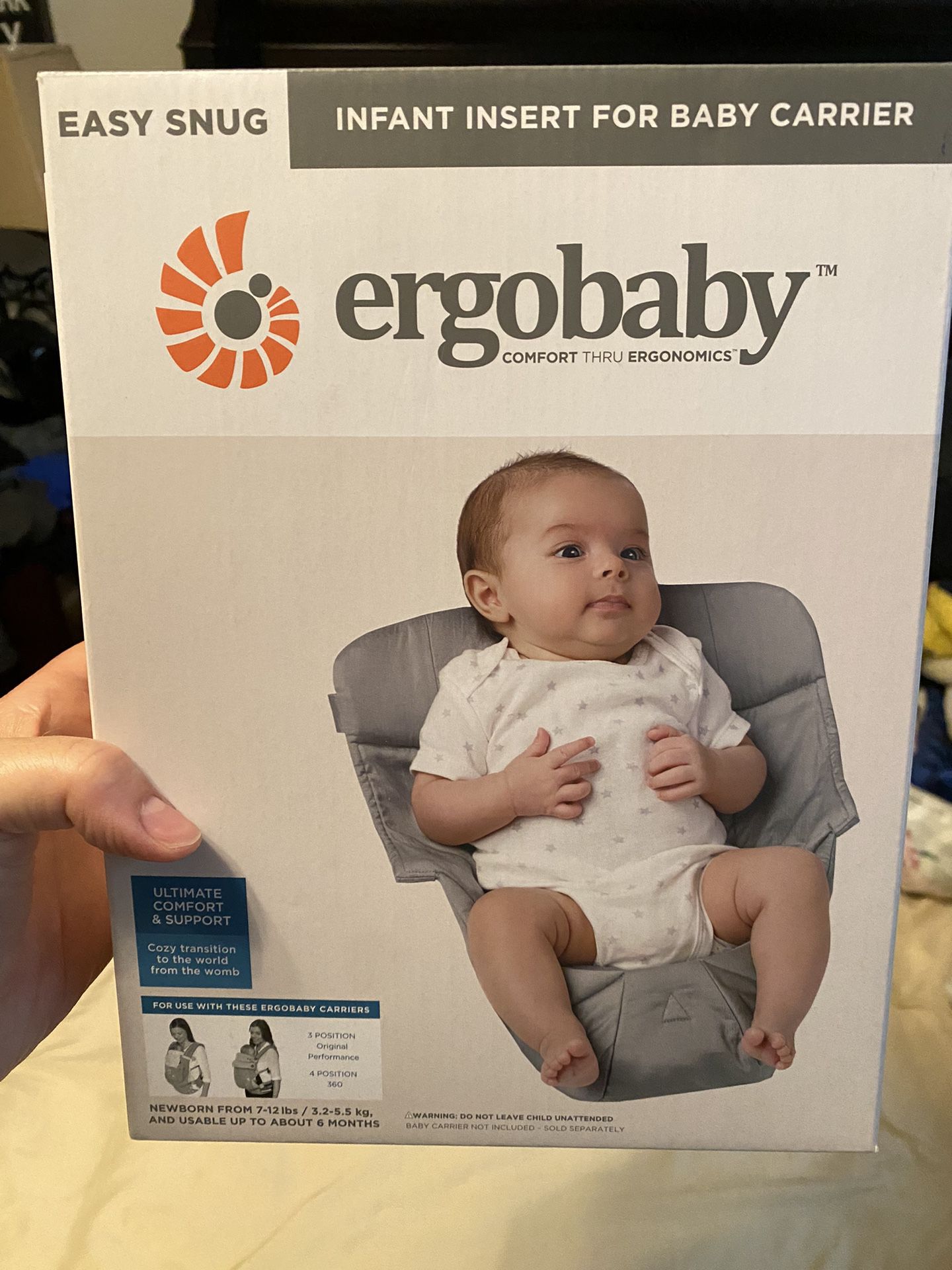 ergobaby infant insert for baby carrier