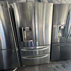 Lg French 4 Door Stainless Steel Fridge We Deliver And Install👨🏻‍🔧🚚