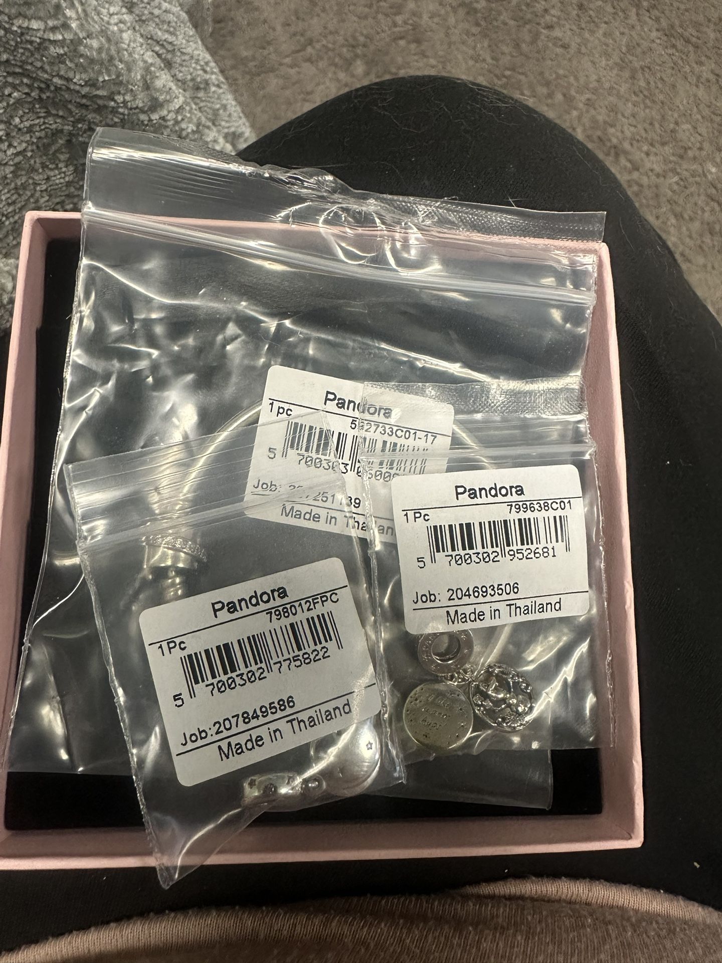 Pandora Bracelet And Two Charms