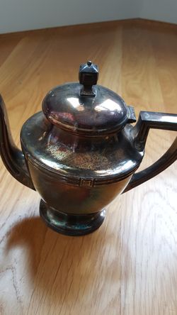 Silver platedcoffee pot