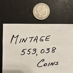 Coin 1904S Barber Half Dollar – Only 553,038 Coins Minted – San Francisco Mint