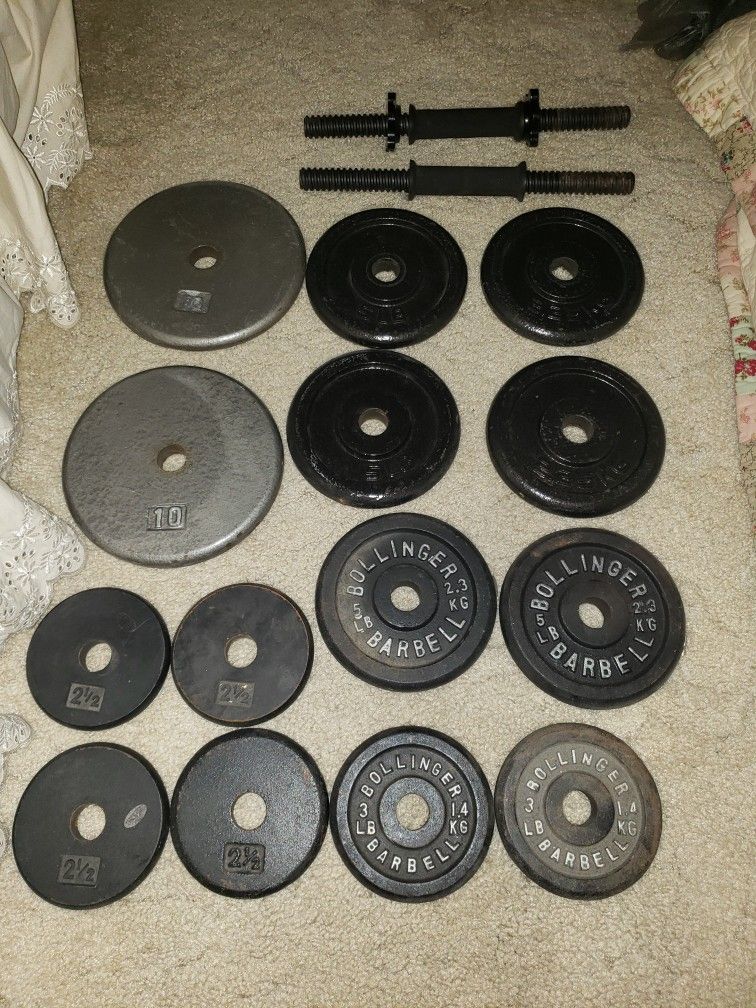 66 Pounds Of Weight Plates 