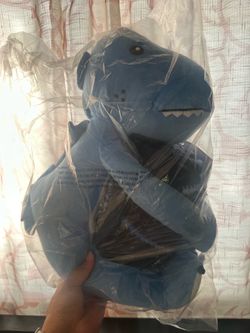 Dino plush and throw blanket