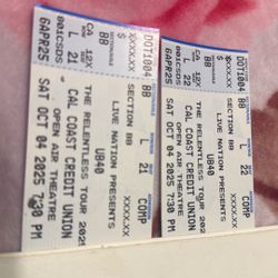UB40 Tickets 
