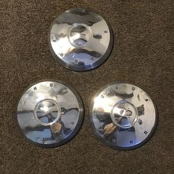 61-62 Ford Dod Dish Hub Caps 10 1/2 