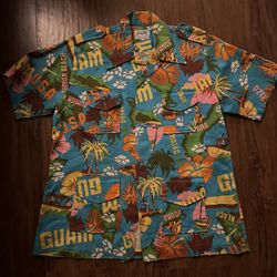 1970s Vintage Hawaiian Aloha Shirt Size Large