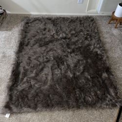 Faux Fur Blanket 50” X 60” (can Be Used As A Rug Too)