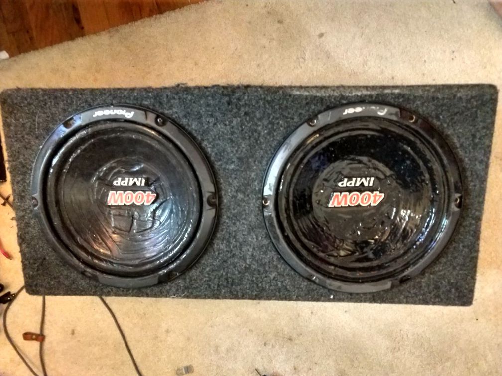 Pioneer 10" subwoofers (SMALL BOX)