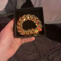 Cuban Link Bracelet Gold Plated