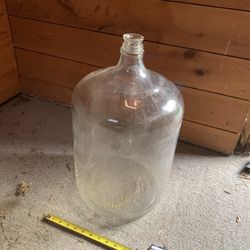 Antique Vintage 6 1/2 Gallon 1953 Glass Water Bottle Jug Carboy Demijohn