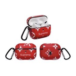 Louis Vuitton Supreme Air Pod Pro Hard Case - RED for Sale in