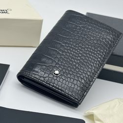 MONTBLANC LEATHER SELECTION BUSINESS CARD HOLDER WALLET NEW 100% GENUINE RP $350