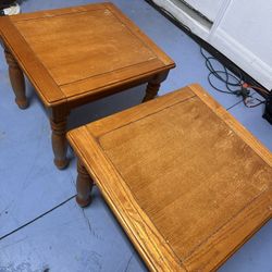 Wooden End Tables $50