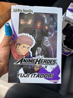 Bandai America Jujutsu Kaisen Yuji Itadori Anime Heroes Action Figure Sealed