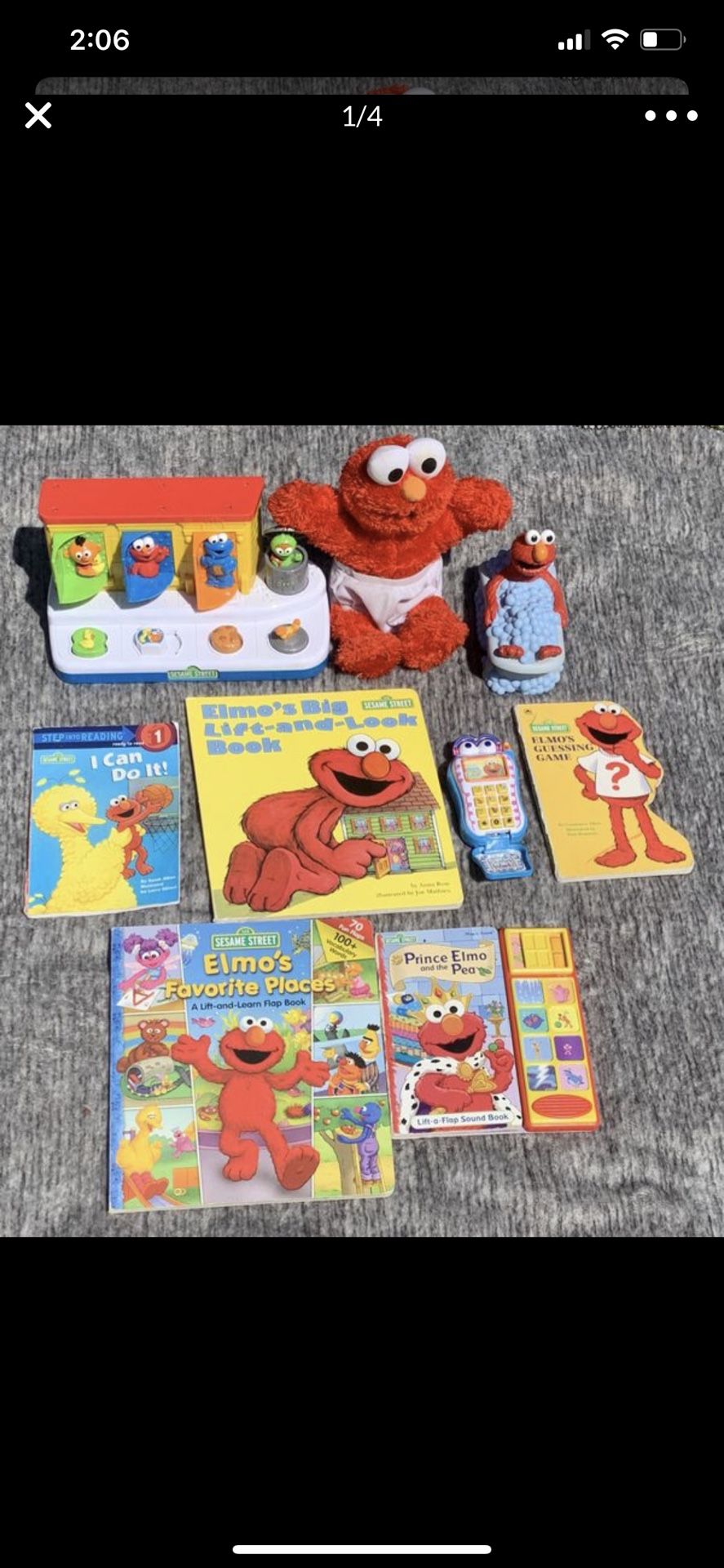 Cute Elmo toys 🧸 and books 📚 for kids