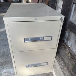 File cabinet, with fire proof safe
