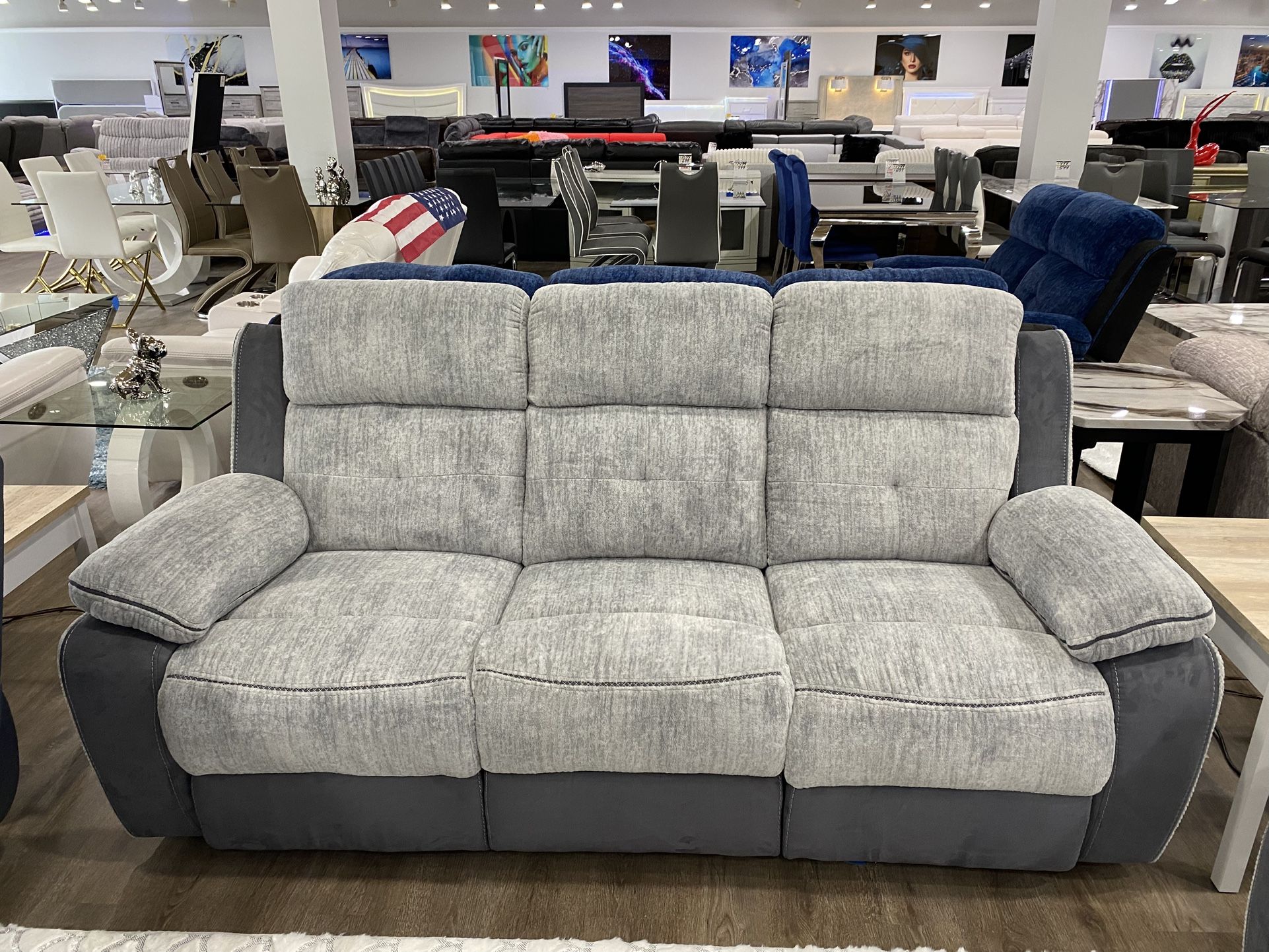 Two Piece Reclining Sofa And Loveseat Set $700 Off