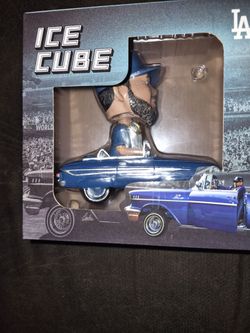 Ice Cube 2026 Dodger Bobblehead "Back to Back" Championship Bobblehead.  Located in Glendora.  Price is "FIRM" NO OFFERS