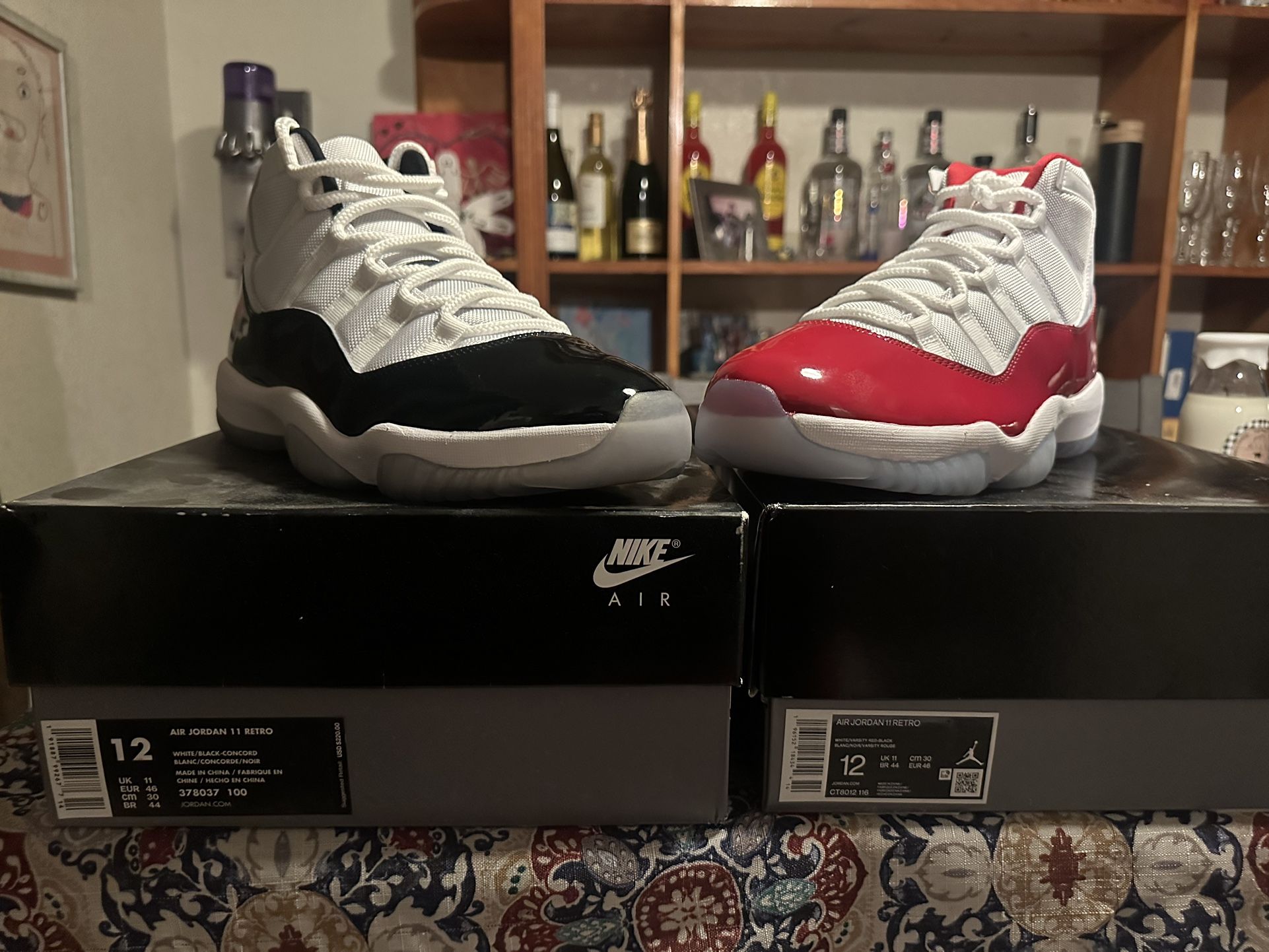 Size 12 Jordan 11’s (Concords And Cherry’s) 