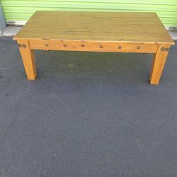 Tables: Coffee Rustic Solid Coffee Table