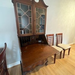 Antique Tall Secretary Desk