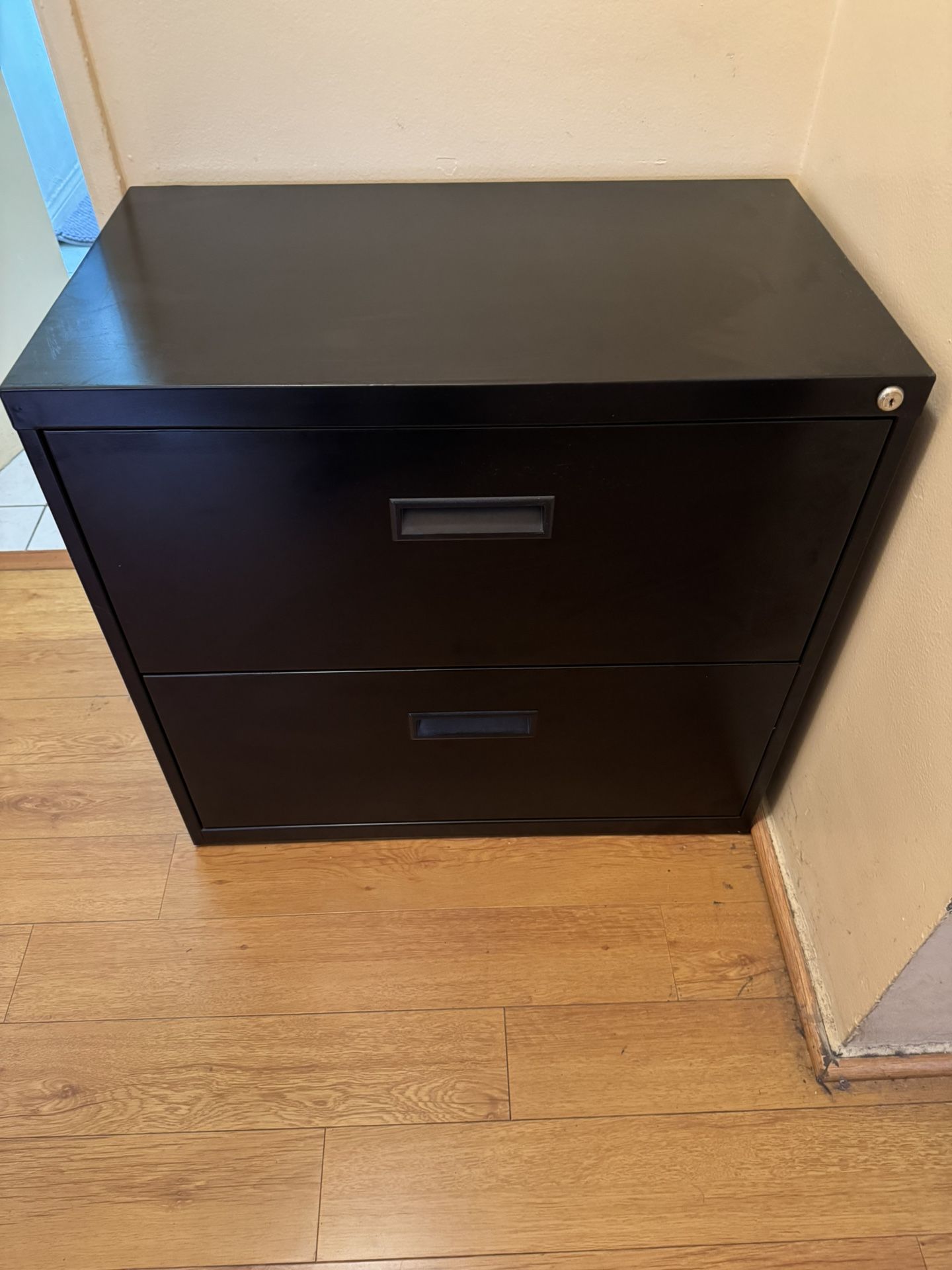 File Cabinet 2 Draw Black