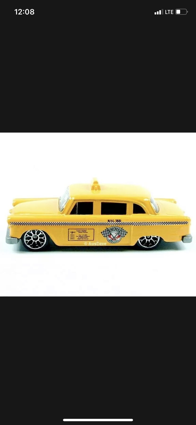 CHECKER TAXI CAB METROPOLIS MATTEL 2003 MATCHBOX CAR