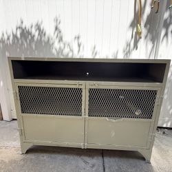 Industrial Metal Tv Stand / Cabinet 