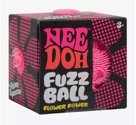 NeeDoh Pink Flower Power Fuzz Ball