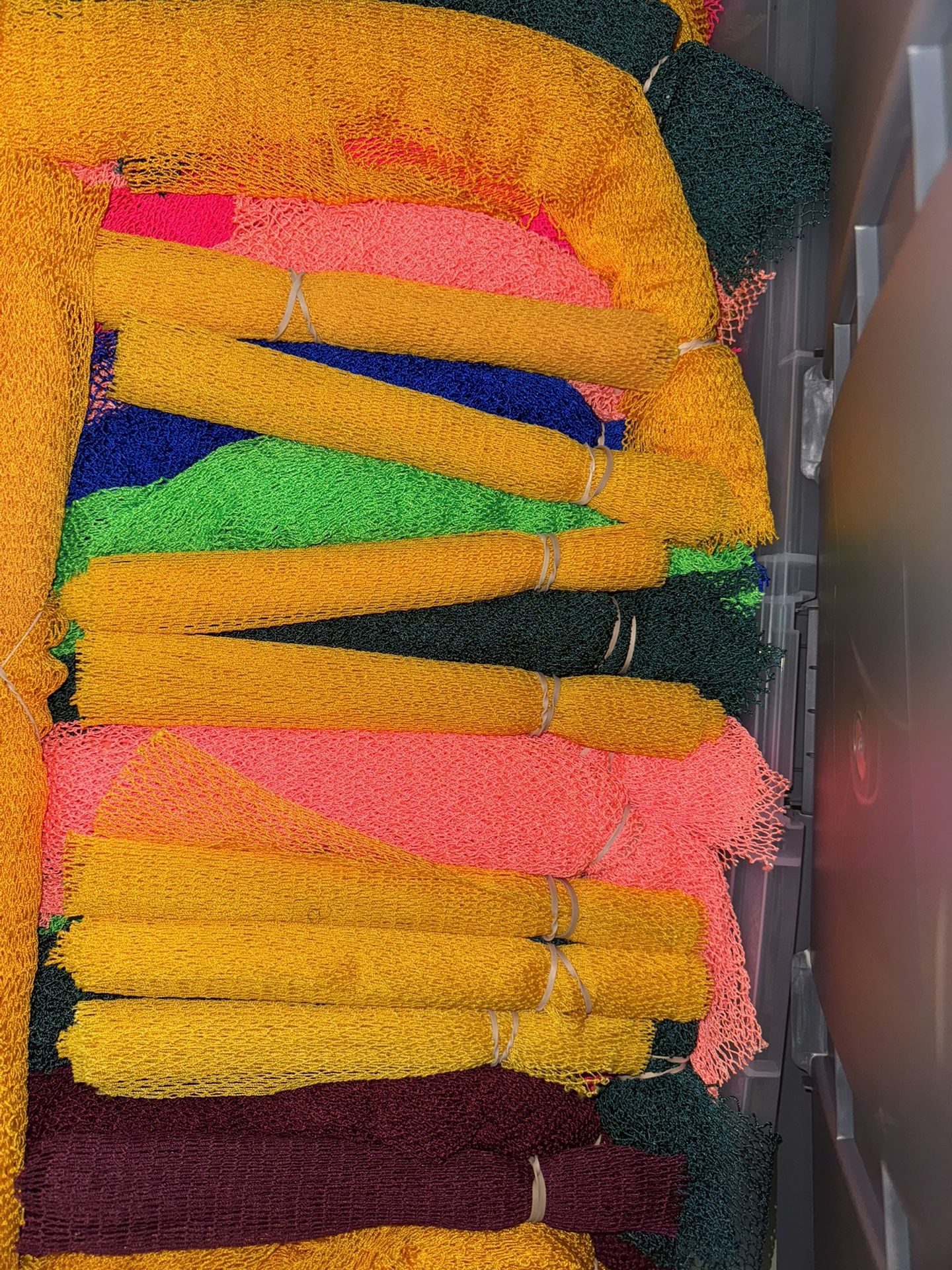 Wholesale Lot – Authentic African Bath Sponges (90 lbs, Mixed Colors)