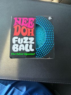 needoh fuzz ball blue