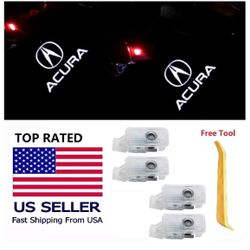 For ACURA Door Logo Lights LED Laser Ghost Shadow Projector Courtesy CAR 2/4 PC
