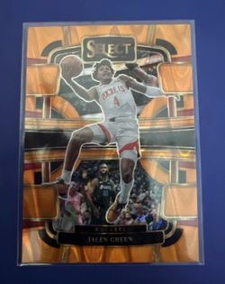 (Lot 3) 2023-24 Panini Select #42 Jalen Green Orange Tectonic Prizms