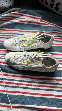 Nike Vapor Carbon Elite 2.0 TD Football White/ Silver/Volt 631425-101 size 12