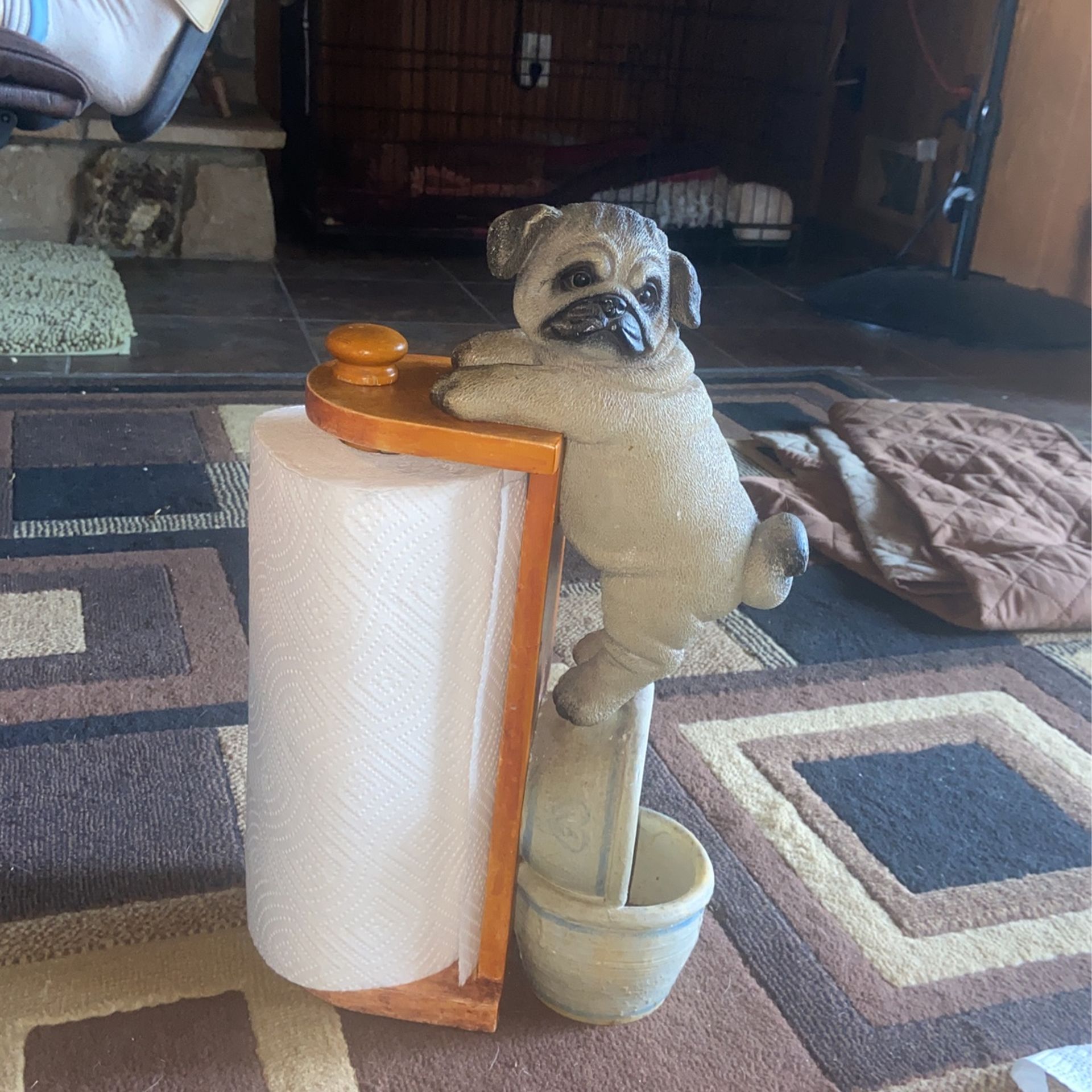 Pug toilet roll clearance holder