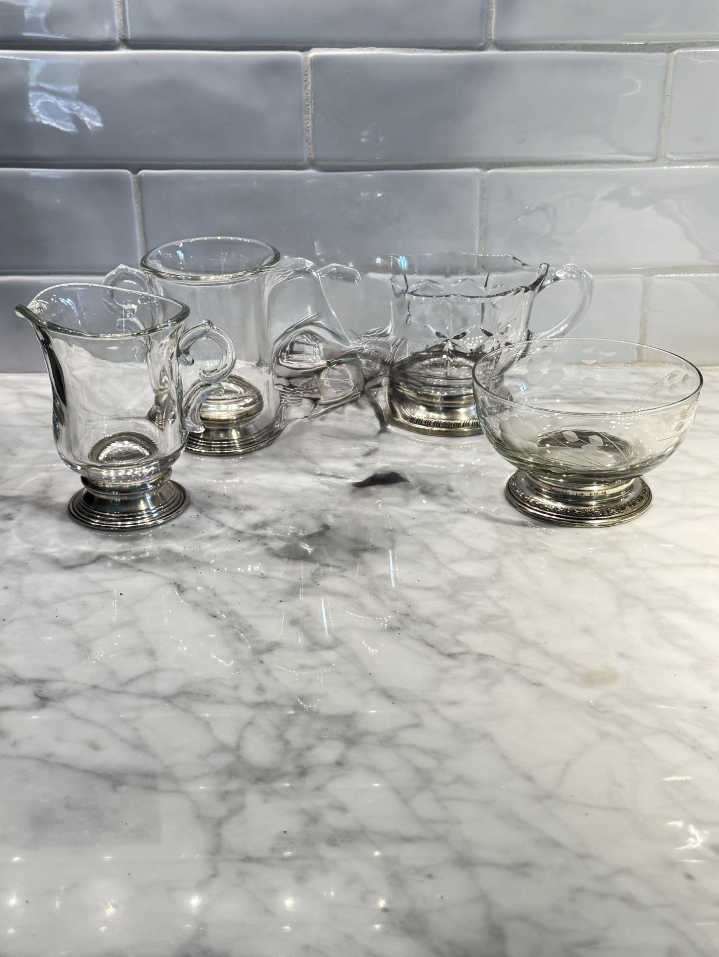 Nice Lot of Sterling Silver Bowls, Cream, Sugar