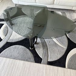 Glass Coffee Table & End Table