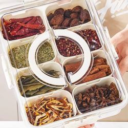 8 compartment snack tray