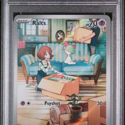 The Pokémon Company Pokémon Ralts 211/198 SV01 Illustration Rare Holo PSA 7 2023