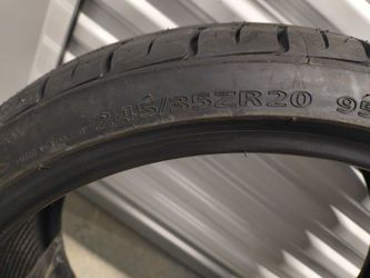 (2) 20" Delinte tires 245/35R20
