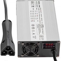 VEVOR 48 Volt 15 Amp Golf Cart Battery Charger with G29 Drive/LED Club Car Battery Charger Aluminum Shell Power Wise for Ez Go Yamaha